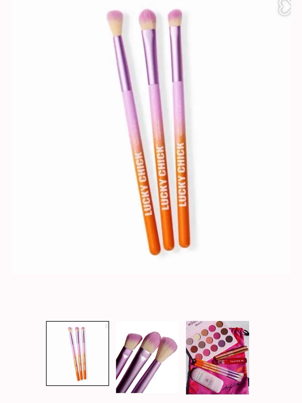 Lucky Chick Eye Love You Brush Set - New